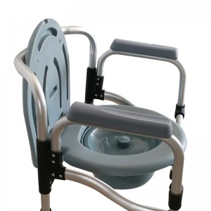 Home Care Manual light weight  Folding Commode Chair with bedpen